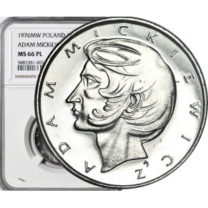 RR-, 10 złotych 1976 Adam Mickiewicz, bardzo rzadki w PROOFLIKE