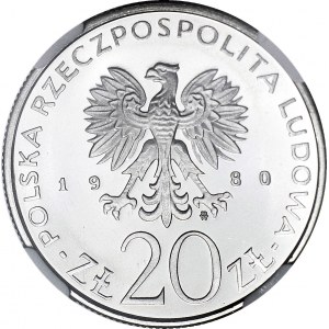 20 złotych 1980, Igrzyska XXII olimpiady, lustrzane