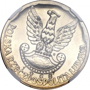 10 złotych 1968, XXV LAT LWP, mennicze, lekka skrętka