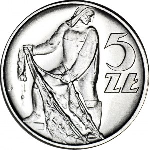 5 złotych 1958, Rybak, wąska 8, WYŚMIENITA