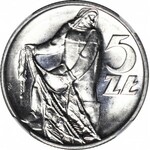 5 złotych 1974, Rybak, menniczy, świeży stempel