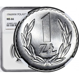 1 złoty 1966, mennicze