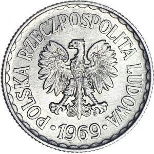 1 złoty 1969, mennicze