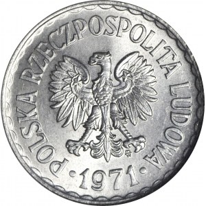 1 złoty 1971, mennicze