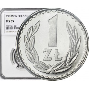 1 złoty 1983, świeży stempel