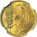Litwa, 20 centów 1925, mennicze