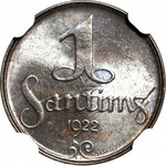 Łotwa, 1 santims 1922, menniczy