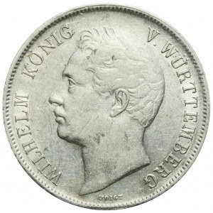 Niemcy, Wirtembergia, Wilhelm I, Gulden 1843, ładny