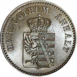 Anhalt-Bernburg, Alexander Carl, 3 Fenigi 1861 A