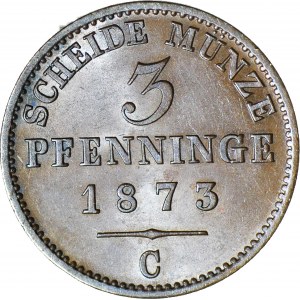 Brandenburgia-Prusy, Wilhelm I, 3 Fenigi 1873 C