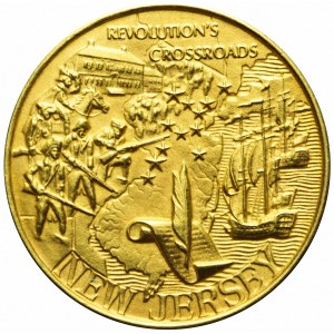 Stany Zjednoczone Ameryki (USA), Medal 200 lat powstania USA, New Jersey, 1976 złoto