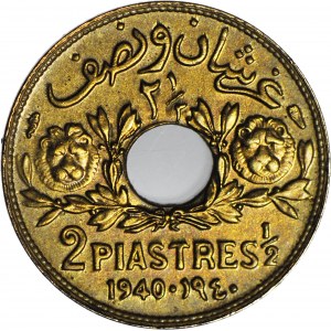 Liban, 2 1/2 piastra 1940