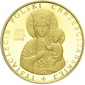 Polska, Polonia w USA, Medal pamiątkowy 1966, Tysiąc Lat Chrztu Polski, rzadki