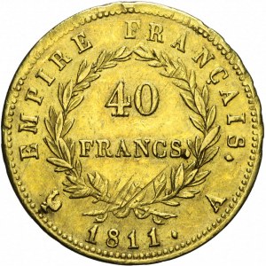 Francja, Napoleon Bonaparte, 40 franków 1811, Paryż