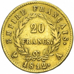 Francja, Napoleon Bonaparte, 20 franków 1812, Paryż