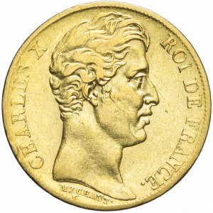 Francja, Karol X, 20 franków 1825, Paryż