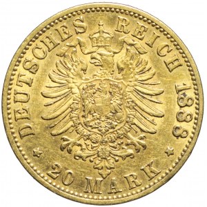 Niemcy, Prusy, Fryderyk III, 20 marek 1888, Berlin