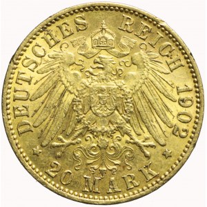 Niemcy, Prusy, Wilhelm II, 20 marek 1902, Berlin