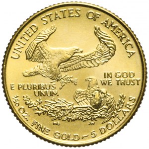 Stany Zjednoczone Ameryki (USA), 5 dolarów 1997, złoto