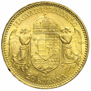 Węgry, Franciszek Józef, 20 koron 1897, Kremnica