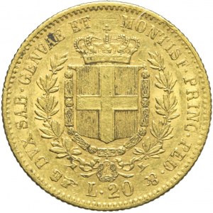 Włochy, Wiktor Emanuel, 20 lirów 1861