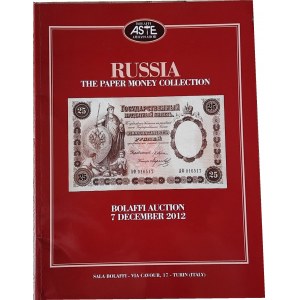 Katalog aukcyjny Bolaffi Auction 2012 kolekcji rosyjskich banknotów