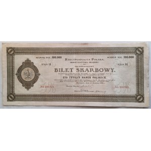 Bilet Skarbowy, Serja III - 100.000 mkp 1922