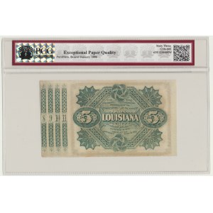 USA, Louisiana - State of Louisiana, obligacja na 5 dolarów 1879