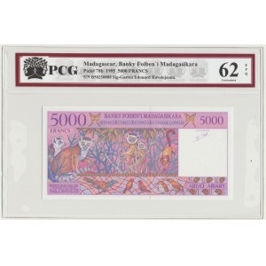 Madagascar, 5000 Francs 1995