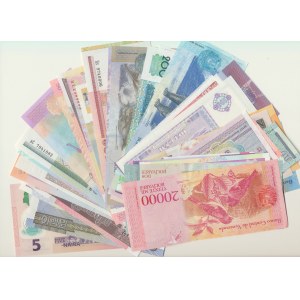 48 szt. banknoty Świat, stany UNC