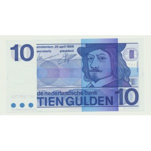 Holandia, 10 guldenów 1968