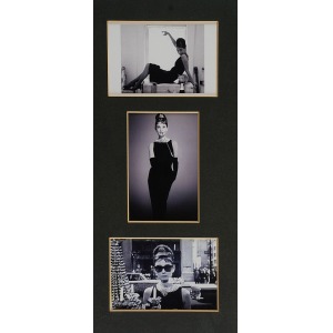 FOTOGRAFIK NIE ROZPOZNANY, Audrey Hepburn - 3 zdjęcia we wspólnej oprawie