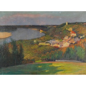 Abraham BEHRMANN (1876-1942), Kazimierz Dolny. Panorama miasta