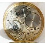 [VARSAVIANA - H. WAWELBERG] Złoty zegarek z dewizką. Prezent od H. Wawelberga Bank Handlowy Warszawa UNIKAT!