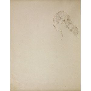 Jacek Malczewski (1854-1929), Głowa młodej kobiety z lewego profilu, VIII.1925