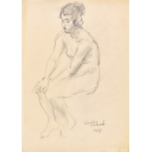 Kasper Pochwalski (1899-1971), Akt siedzącej kobiety, 1958