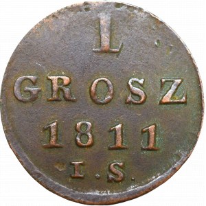 Księstwo Warszawskie, Grosz 1811 IS