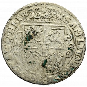 Sigismund III, 18 groschen 1622, Bromberg - P M