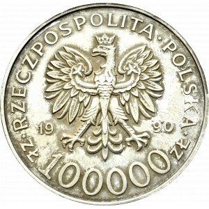 III Republic of Poland, 100.000 zloty 1990 Solidarity