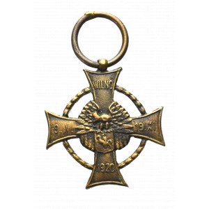 II RP, Miniatura Krzyża Zasługi Wojsk Litwy Środkowej