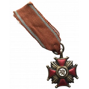 Peoples Republic of Poland, Miniature of silver cross for diligence