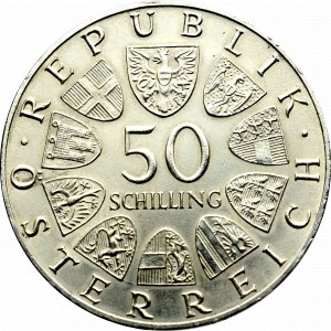 Austria, 50 szylingów 1968 - 50 lat Republiki