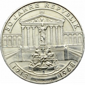 Austria, 50 schilling 1968 - 50 years of the Republic