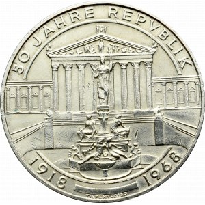 Austria, 50 szylingów 1968 - 50 lat Republiki