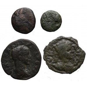 Zestaw monet antycznych (4 egz)