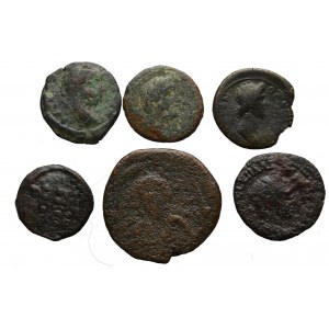 Zestaw monet antycznych (6 egz.)
