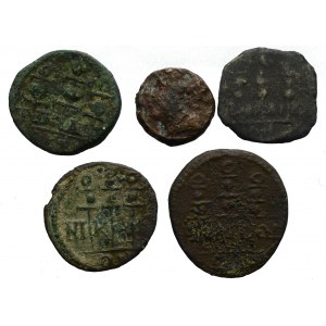 Zestaw monet antycznych (5 egz.)