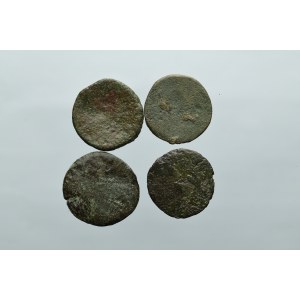 Roman Empire, Lot of 4 countermarked ae