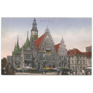 Postcard Breslau Rathaus