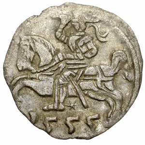 Sigismund II Augustus, Denarius 1555, Vilnius